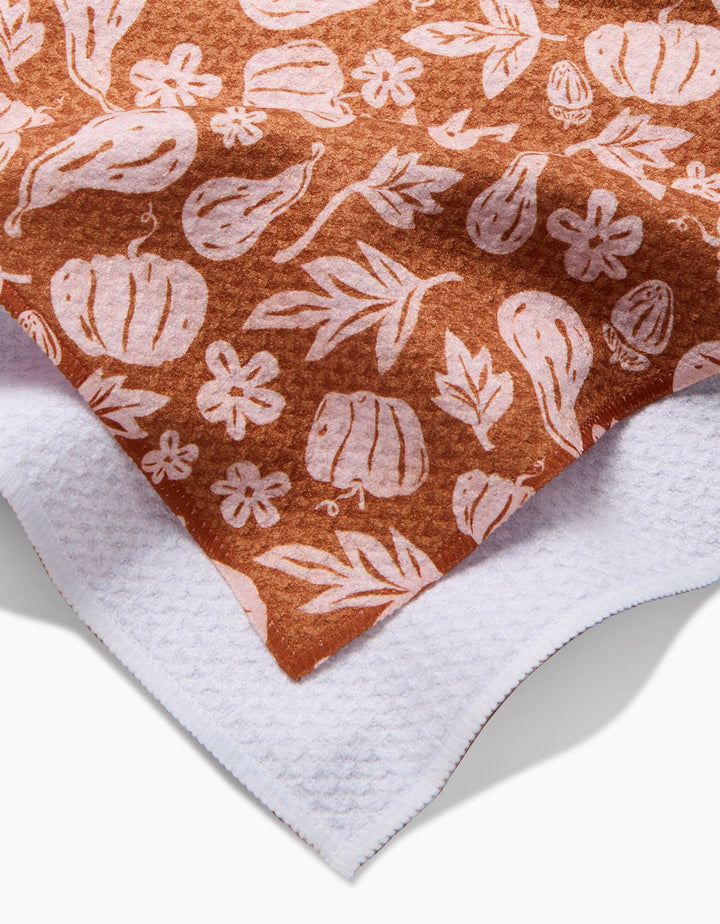 Geometry Farm Harvesting Days Tea Towel