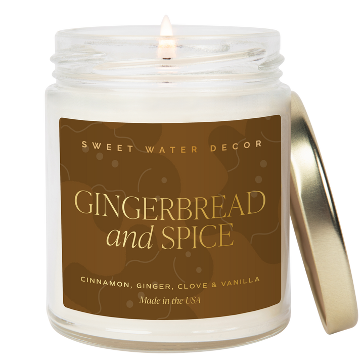 Gingerbread and Spice Soy Candle - Pine & Moss