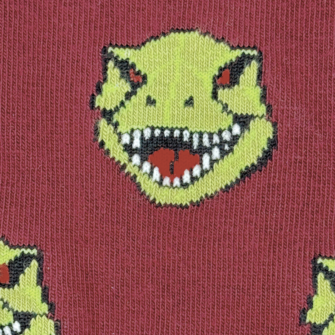 Men's Dino Face & Side Socks