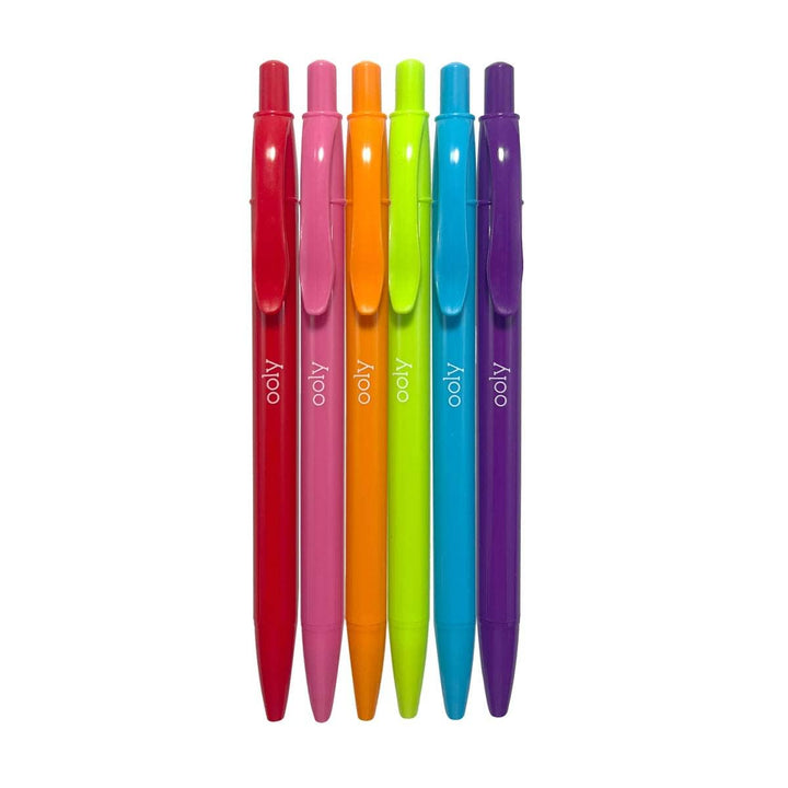 Bright Writers Colored Ballpoint Pens - Set of 6 - Pine & Moss
