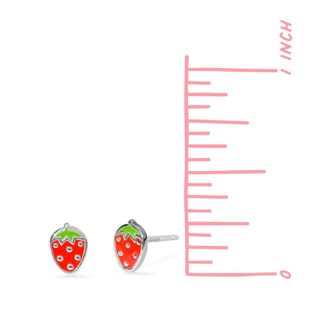 Strawberry Studs (EA 2326RD) - Pine & Moss