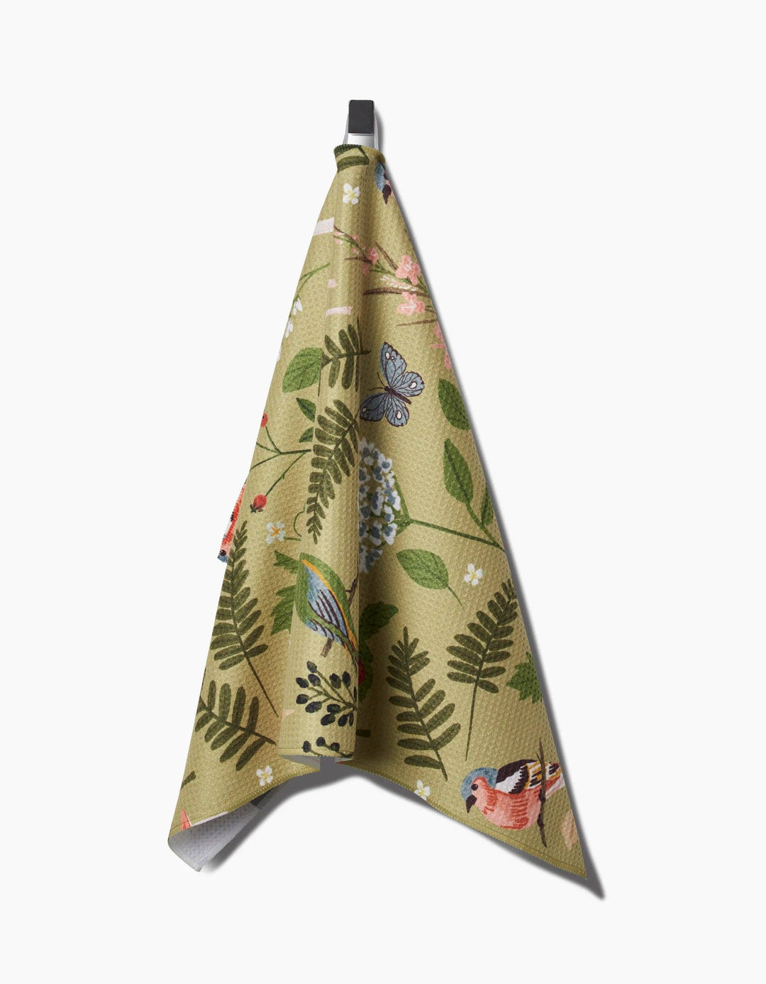 Geometry: Good Green Earth Tea Towel - Pine & Moss