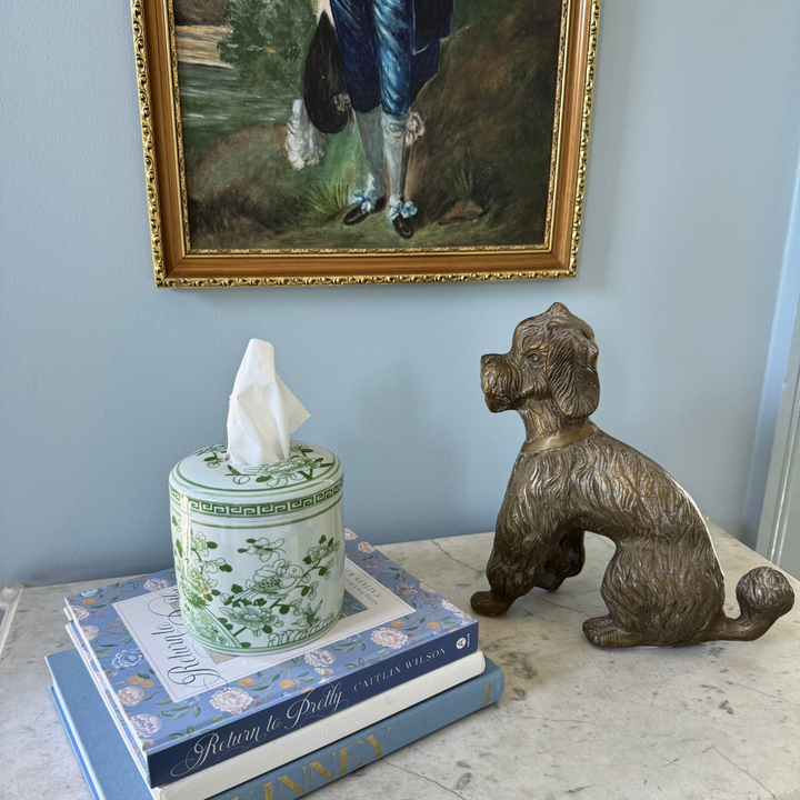 House of Happy- The Jade Tissue Vessel - Pine & Moss