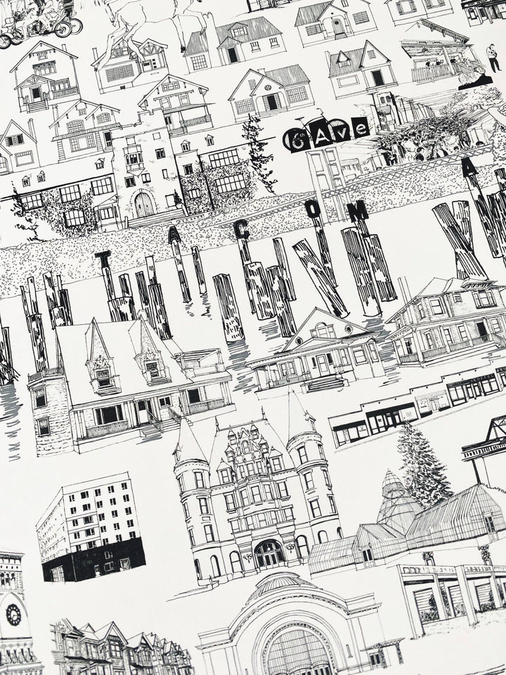 TACOMA Washington "Just Charms": PRINT