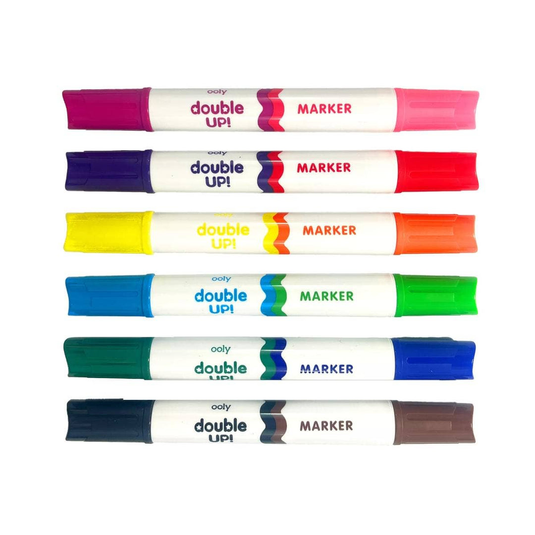 Double Up! Double Ended Markers - Set of 6/12 Colors - Pine & Moss