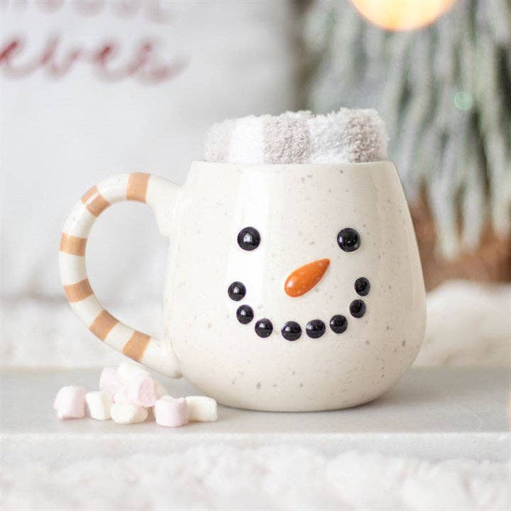 Snowman Christmas Mug and Socks Set