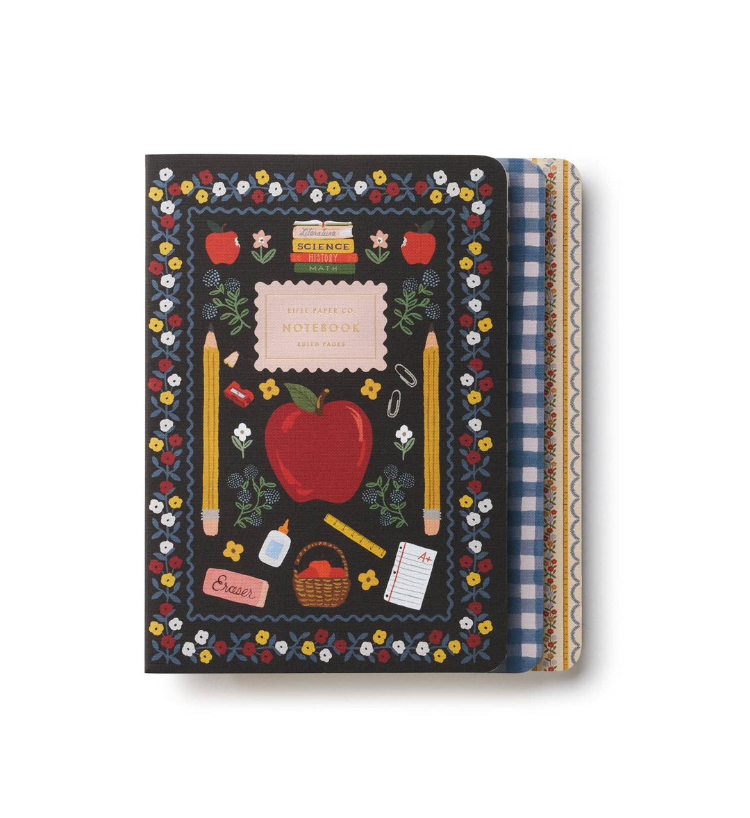 Assorted Set of 3 Schoolhouse Notebooks