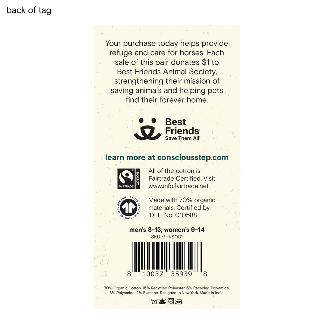 Conscious Step:Socks that Save Horses: Small