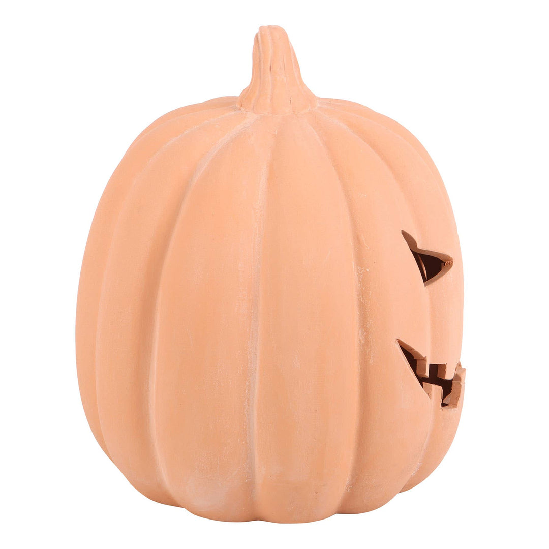 Terracotta Halloween Pumpkin Decoration- 25cm