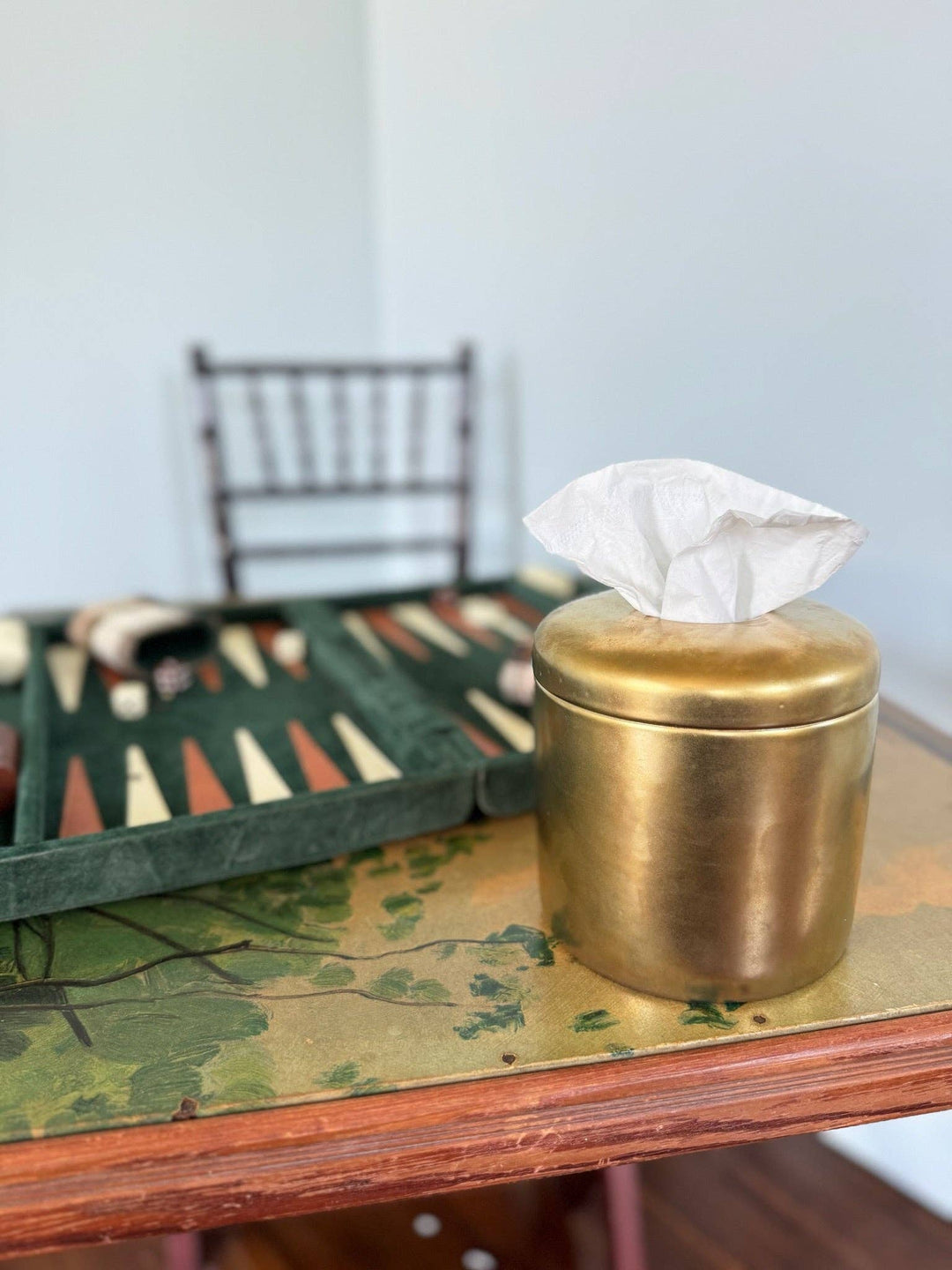 House of Happy- The Coco Tissue Vessel - Pine & Moss