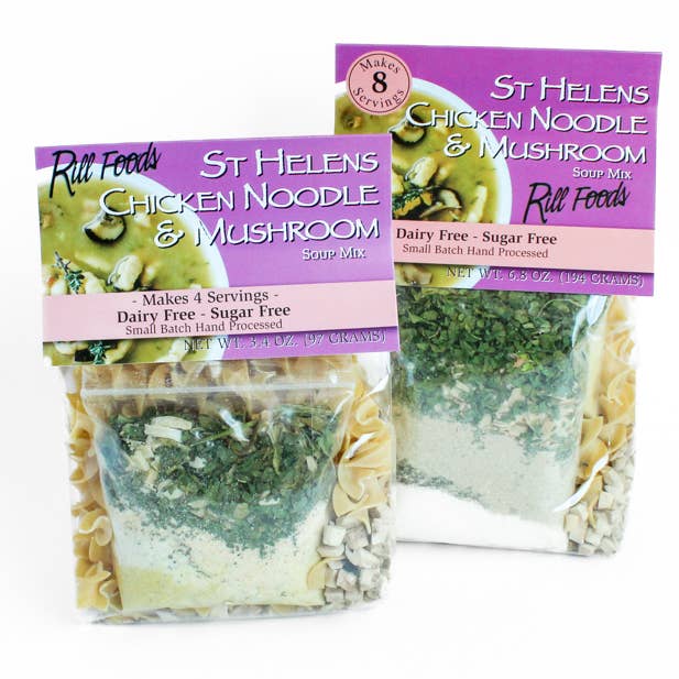 Large St Helens Chicken Noodle & Mushroom Soup Mix - Pine & Moss