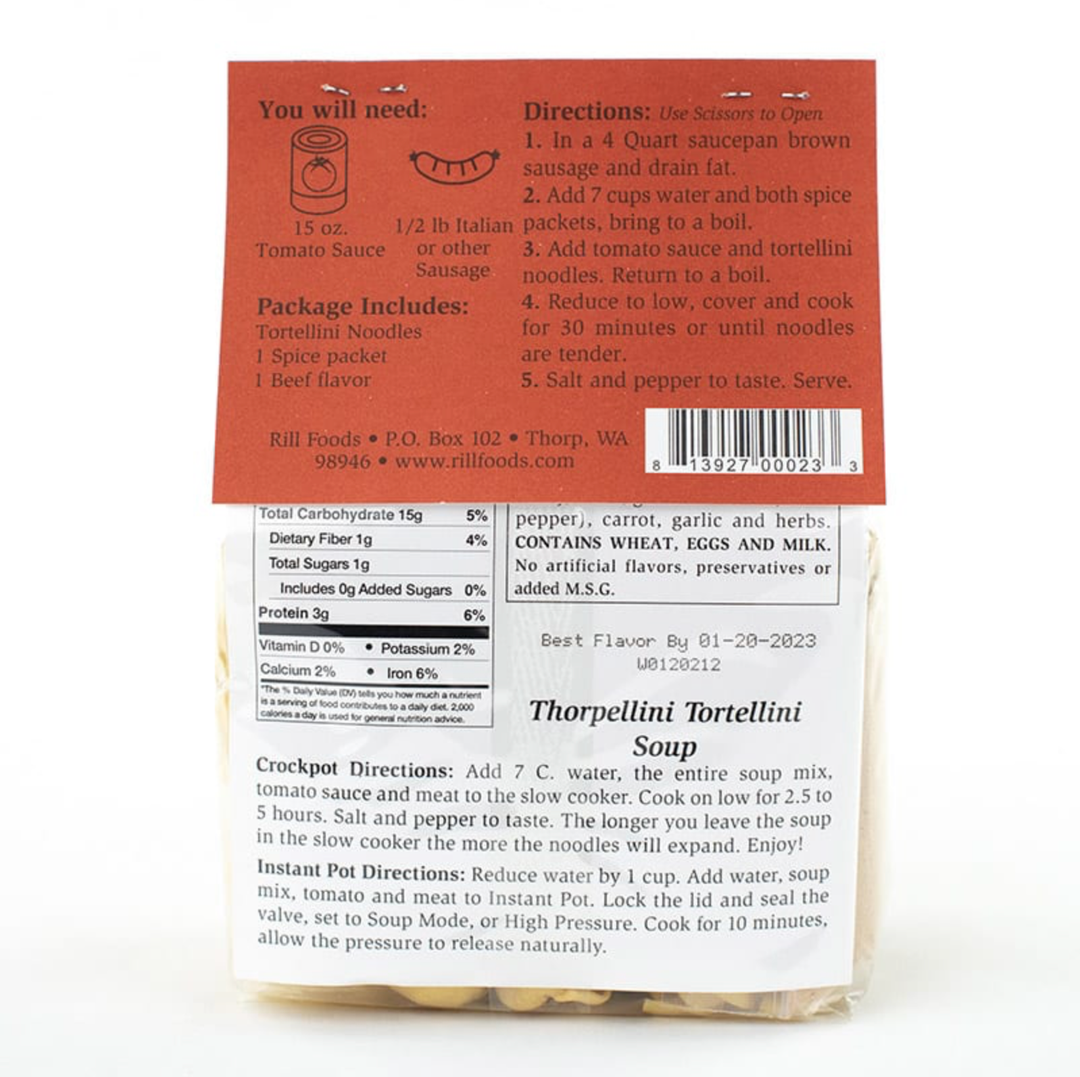 Large Thorpellini Tortellini Soup Mix - Pine & Moss