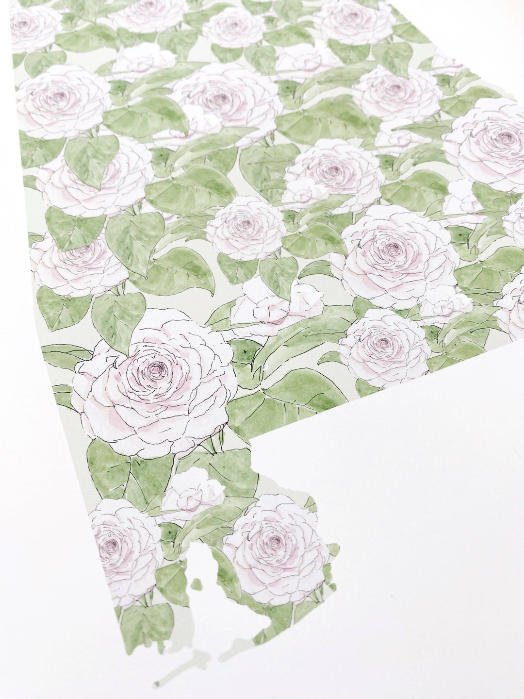 Alabama State Flower Map - ART PRINT  : Watercolor / 8" x 10"