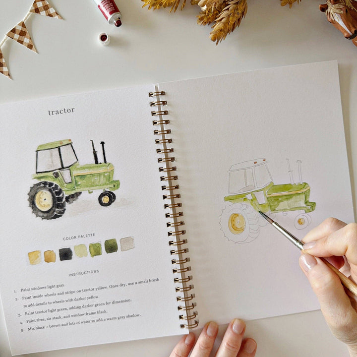 Emily Lex Studios: Farm watercolor workbook