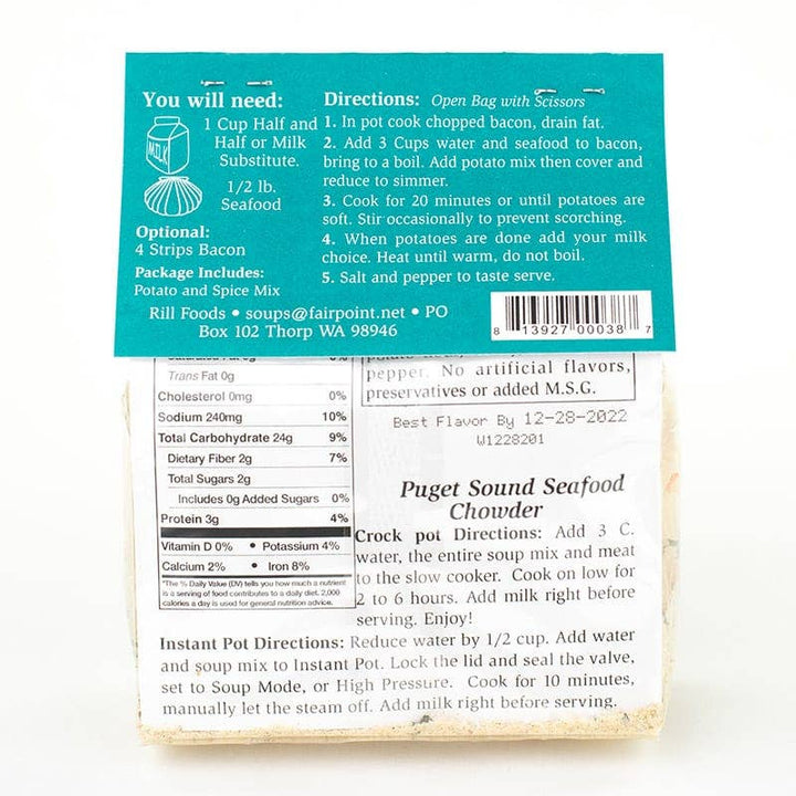 Small Puget Sound Seafood Chowder Mix