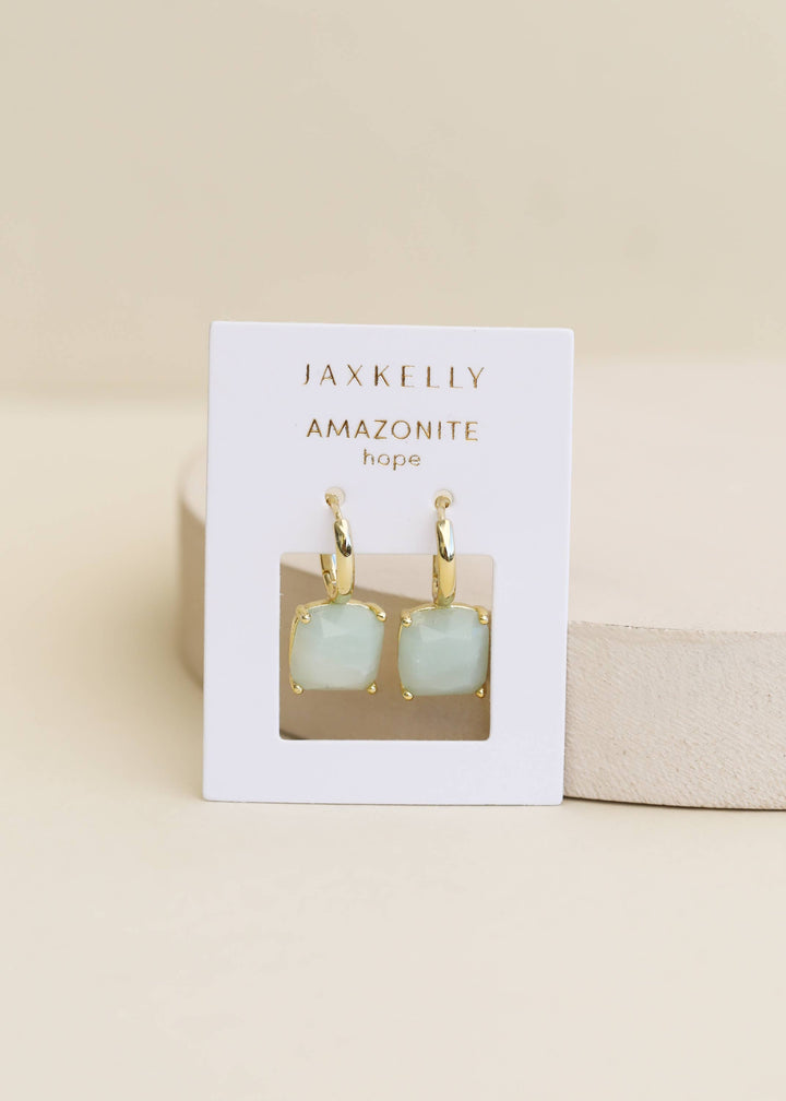 Gemstone Mini Drop - Amazonite - Pine & Moss
