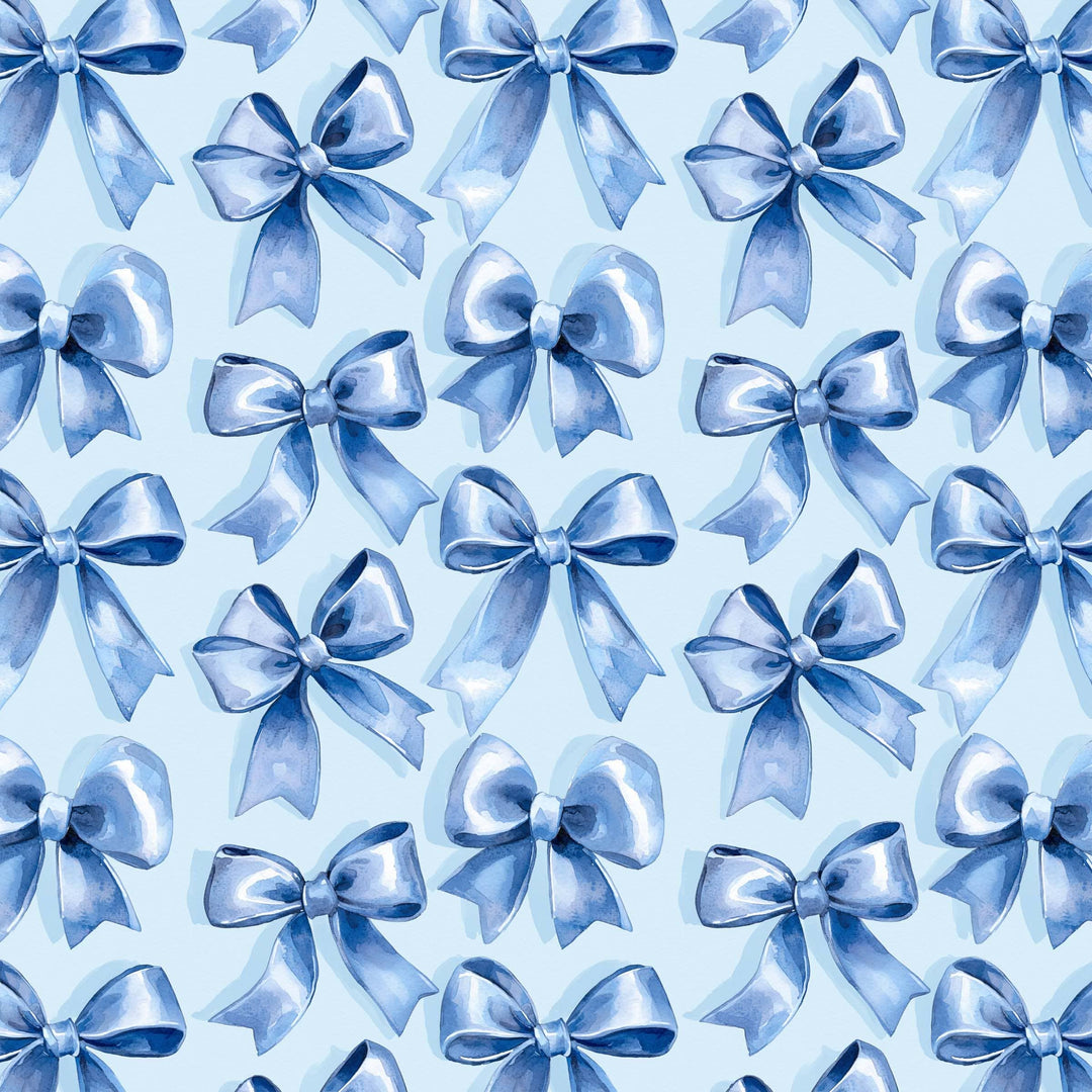 Beau Bottles Blue Satin Bows -MINI Prosecco Collection - Six Pack - Pine &amp; Moss