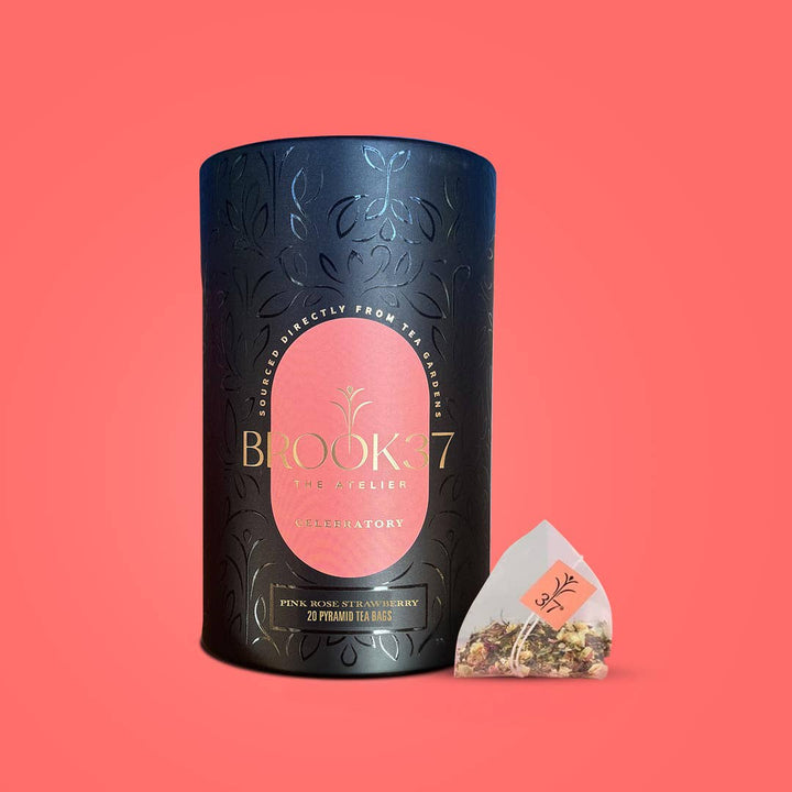 Pink Rose Strawberry Tea - Eco Tube