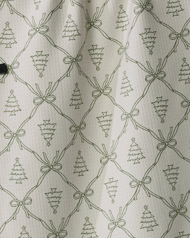 Geometry Cedar Bows Luxe Kitchen Towel