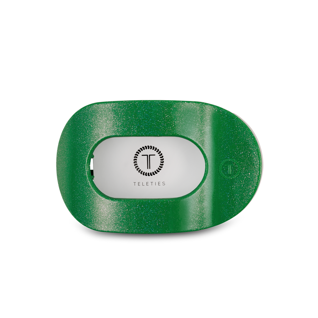 Round Flat Hair Clip | Medium | Shamrock Shimmer