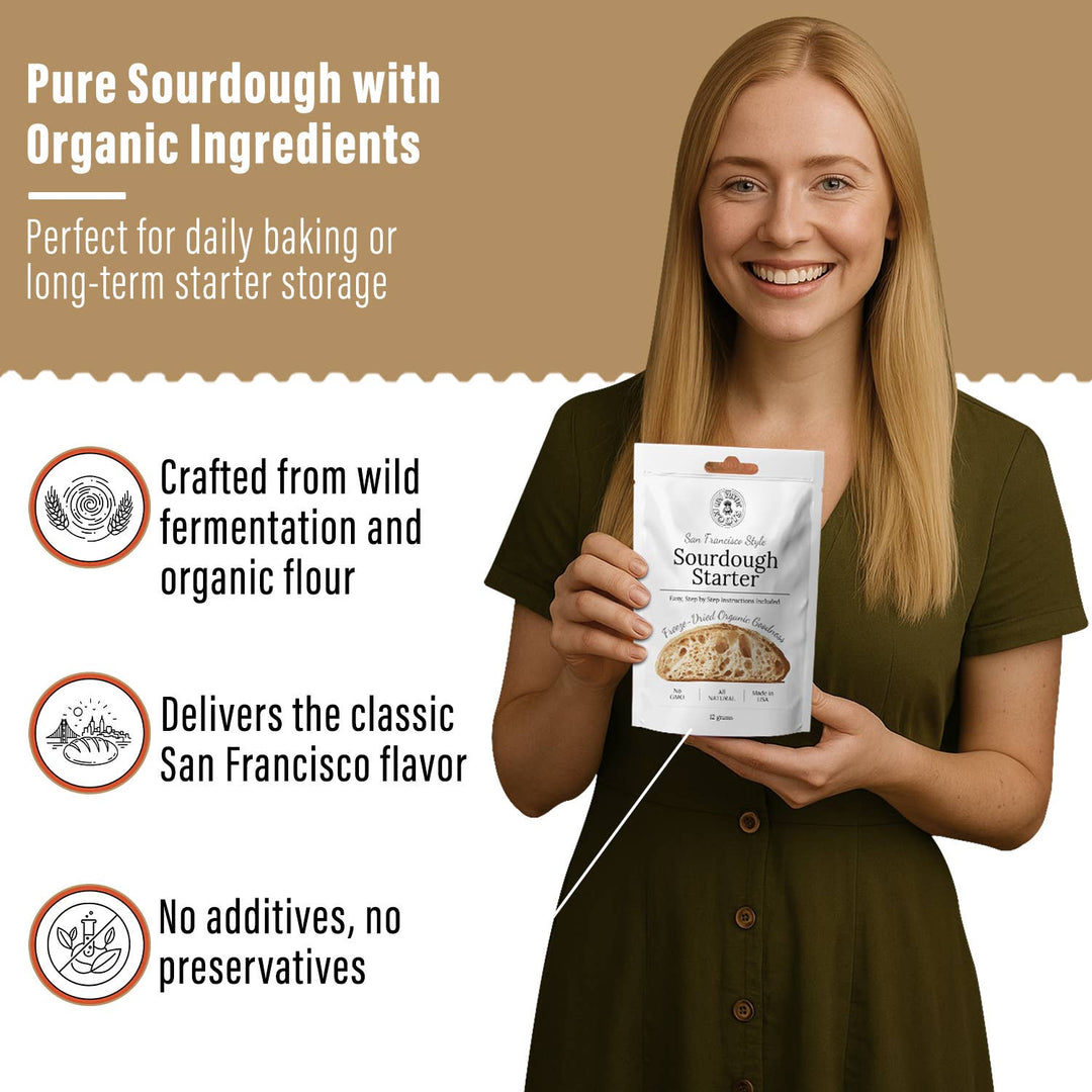 Organic Non-GMO, Freeze Dried, Sourdough Starter