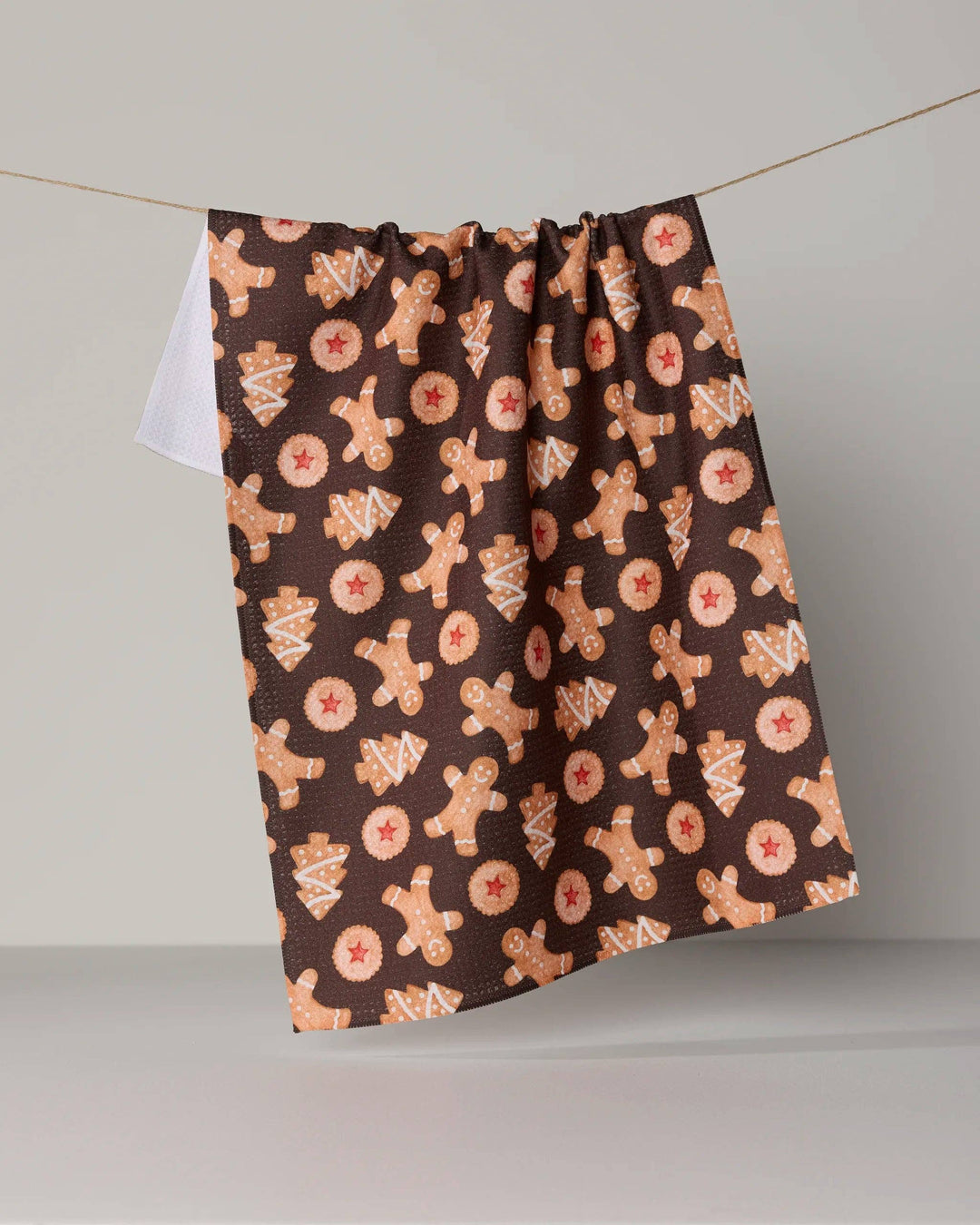 Geometry Holiday Cookies Tea Towel