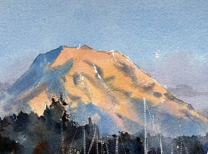 INA XI Watercolor- Sunset over Gig Harbor - Limited edition print