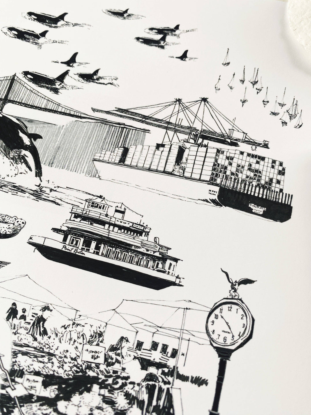 TACOMA Washington "Just Charms": PRINT