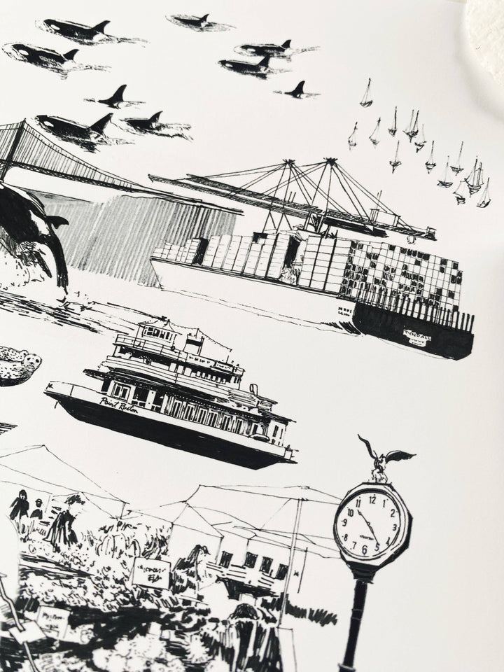 TACOMA Washington "Just Charms": PRINT