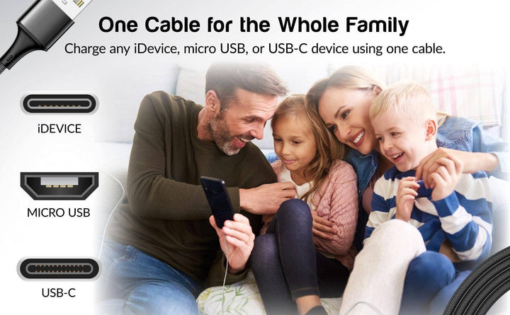 Braided Wire Phone Charger- 10 ft.