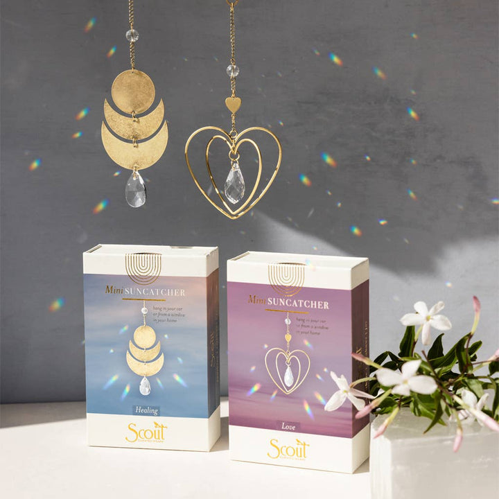 Mini Suncatcher - Heart/Love - Pine & Moss