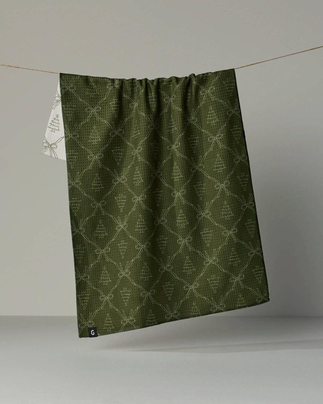 Geometry Cedar Bows Luxe Kitchen Towel