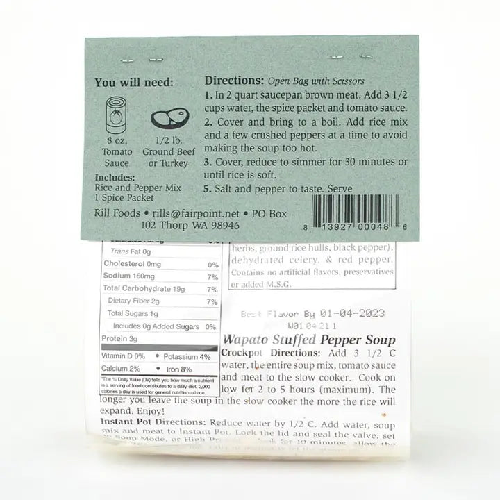 Small Wapato Stuffed Pepper Soup Mix