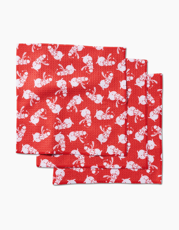 Geometry Smiley Frosty Dishcloth Set