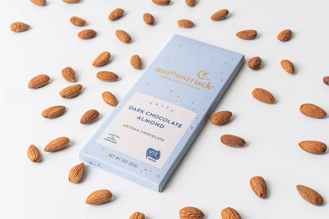 Moonstruck Salty Dark Sea Salt Almond Bar