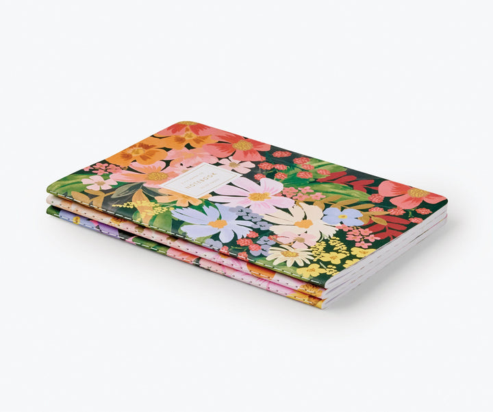 Rifle Paper Co.-Set of 3 Marguerite Stitched Notebooks