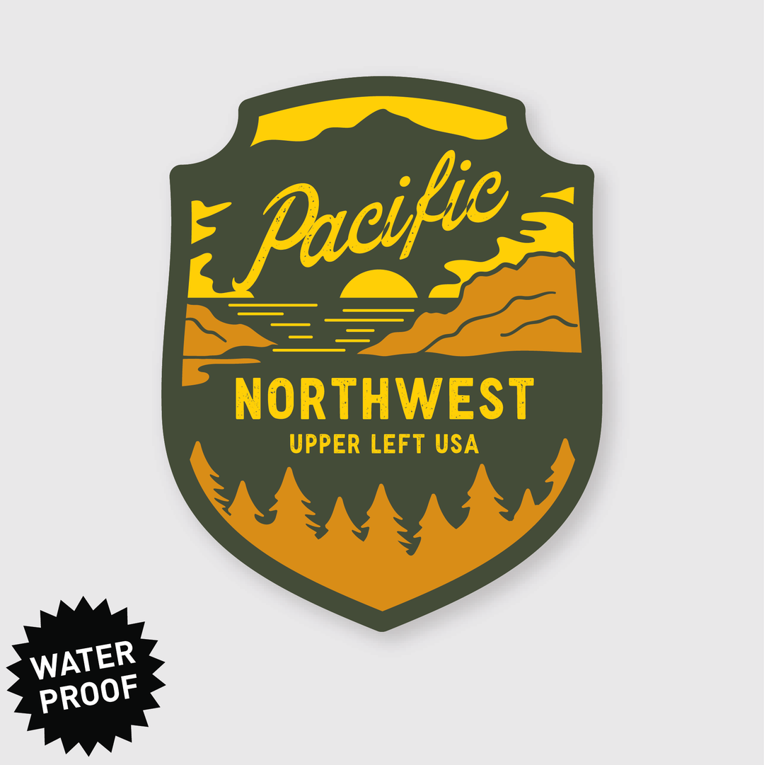PNW Forest Badge Sticker