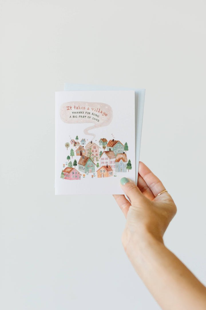 It Takes a Village Greeting Card