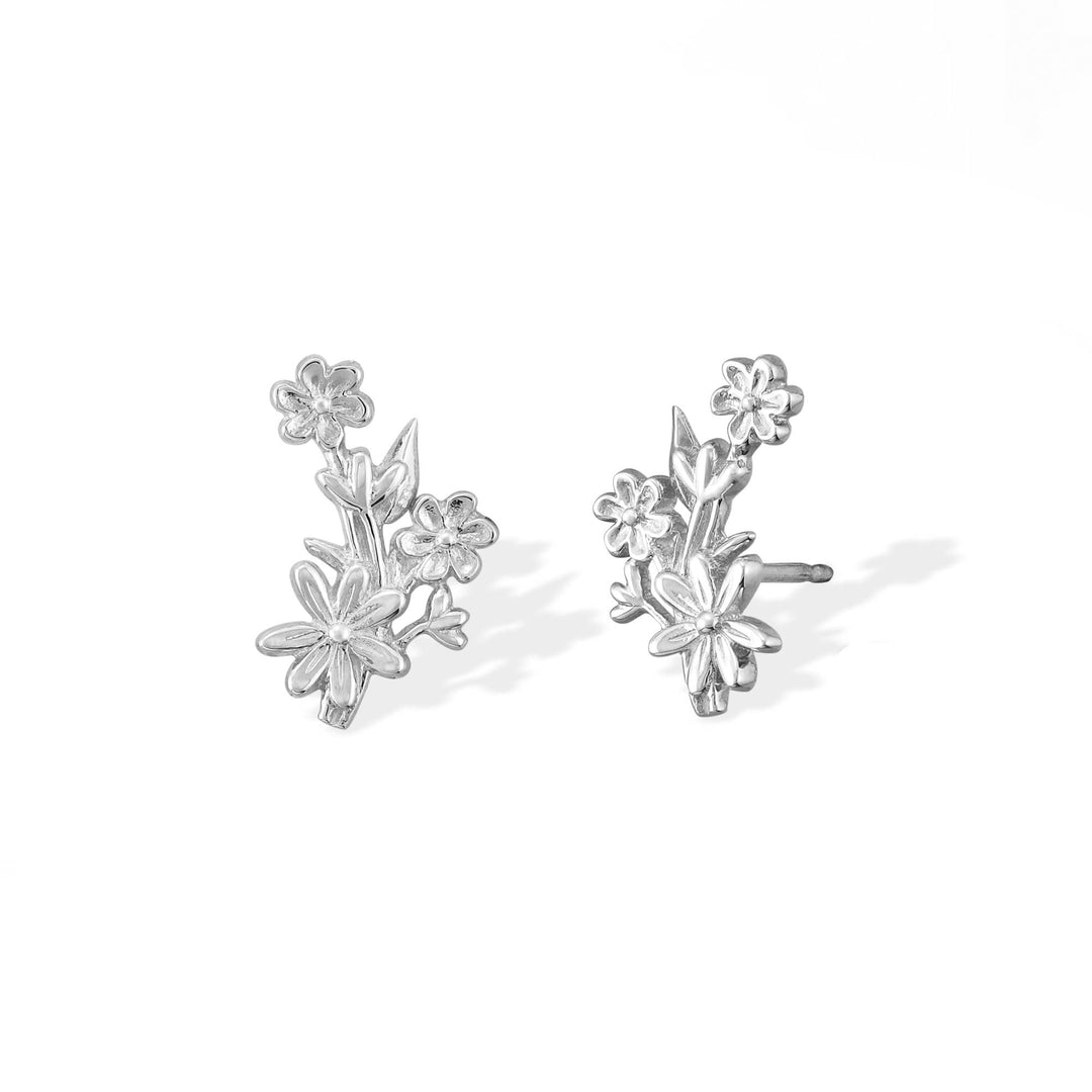 Flower Bouquet Studs (EDA 9144) - Pine & Moss