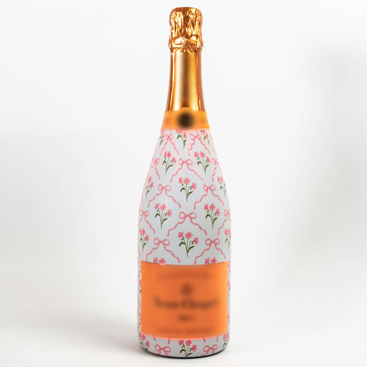 Beau Bottles Pink Bows and Blossoms - Champagne Collection - Pine &amp; Moss