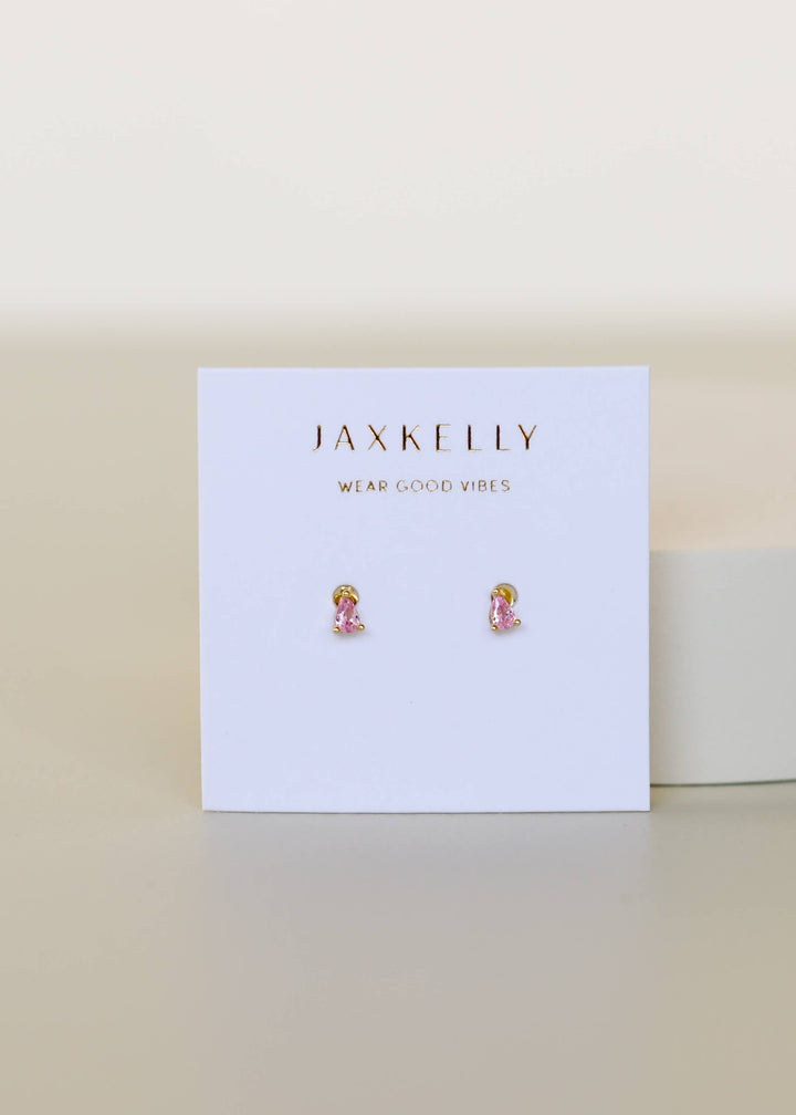 JaxKelly Teardrop - Light Pink - Earring - Pine & Moss