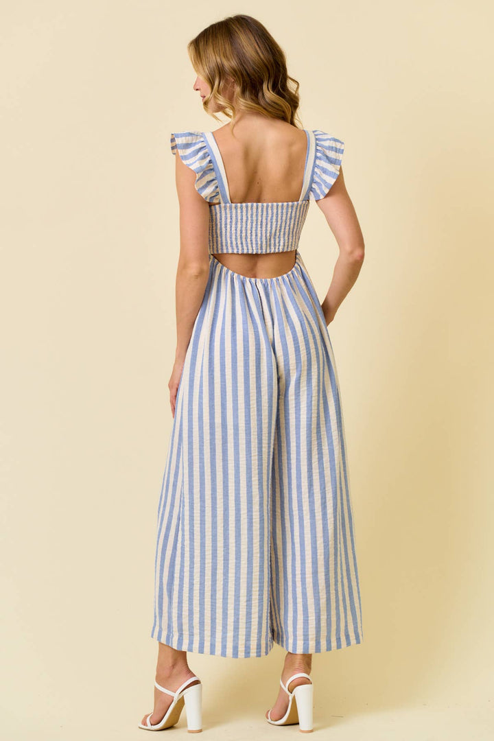Hallie Wide Leg Culotte Jumpsuit