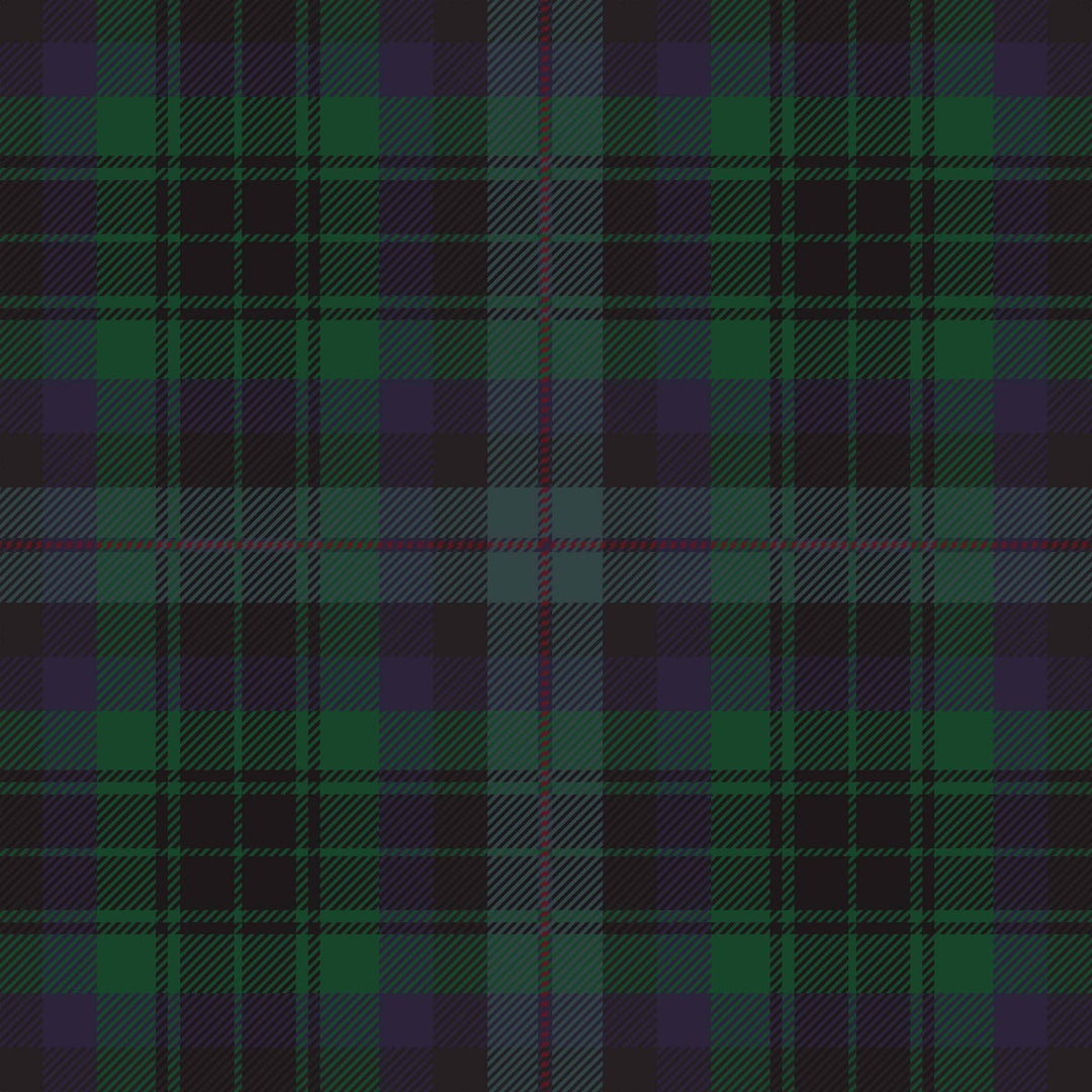 Beau Bottles Blue and Green Christmas Tartan - Champagne Collection