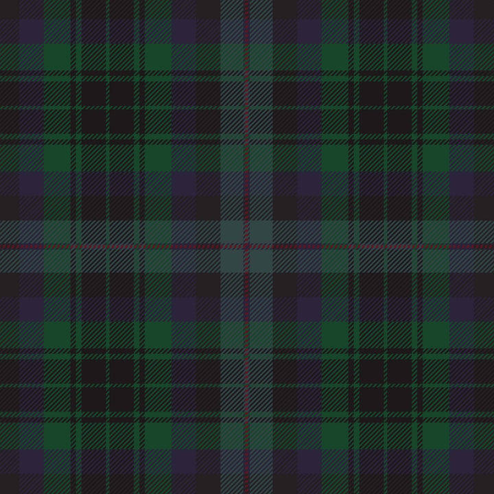 Beau Bottles Blue and Green Christmas Tartan - Champagne Collection