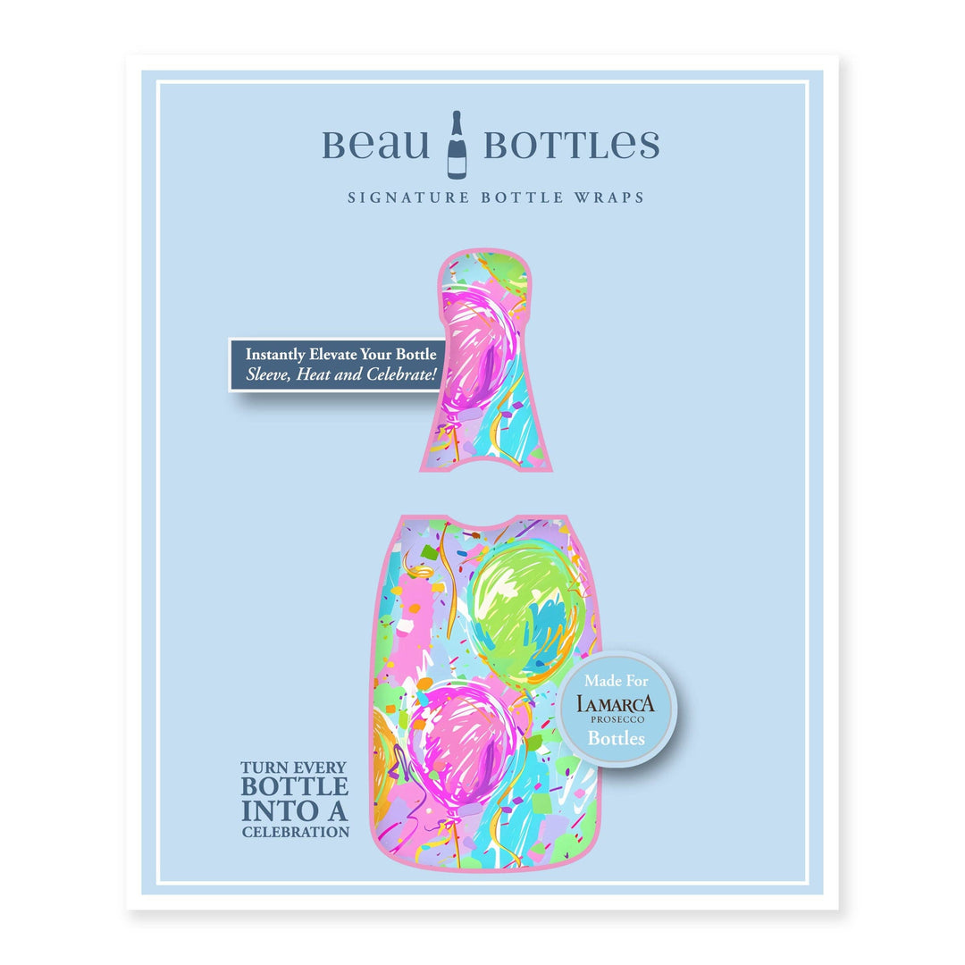 Beau Bottles Happy Birthday Balloons - Prosecco Collection - Pine &amp; Moss
