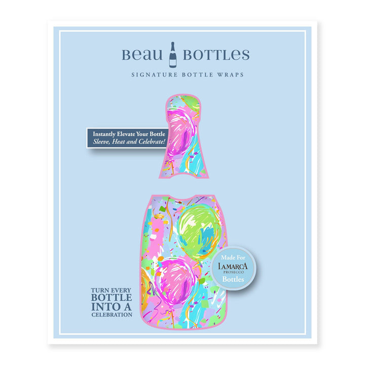 Beau Bottles Happy Birthday Balloons - Prosecco Collection - Pine &amp; Moss