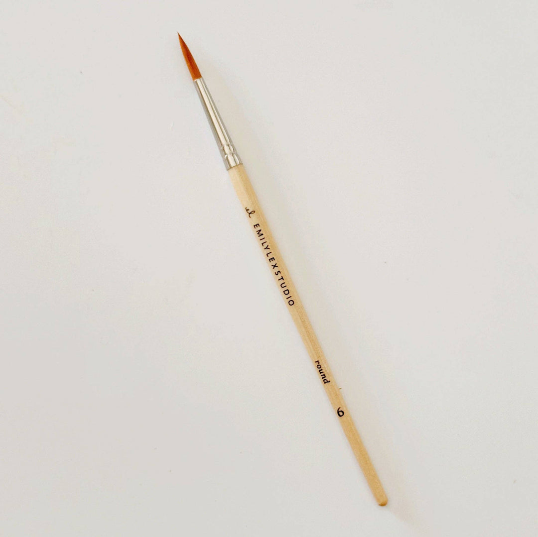 Emily Lex Studios: Watercolor set of five wood brushes