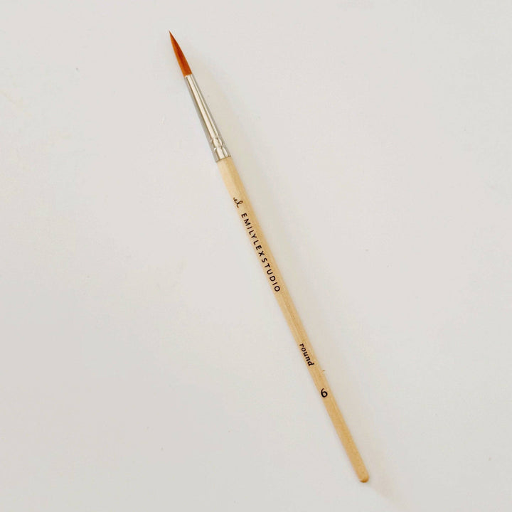 Emily Lex Studios: Watercolor set of five wood brushes