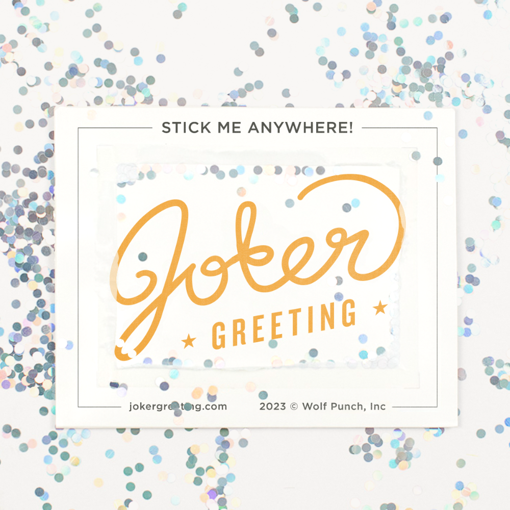 Joker Greeting- Hide & Prank Intermittent Meowy Glitter Trap - Pine & Moss