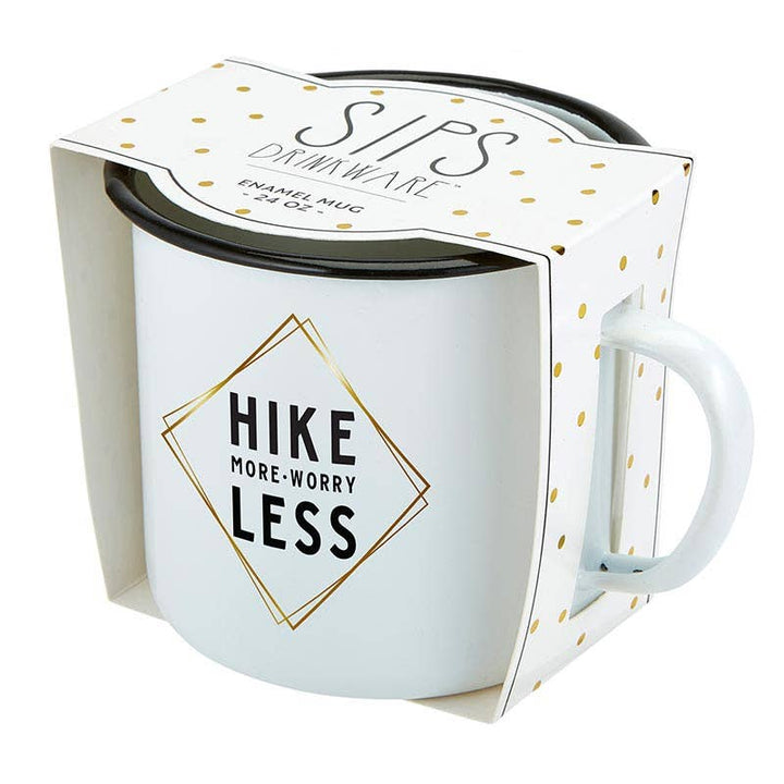 Enamel Mug - Hike More Worry Less